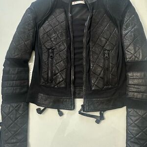 Blanc Noir Black Quilted Women's Jacket